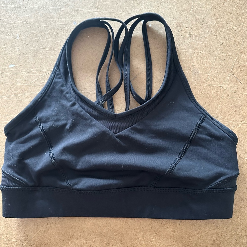 Lululemon Athletica Black Strappy Bra